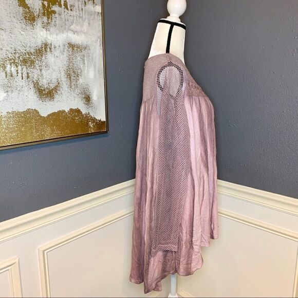 Altar’d State mesh long sleeve tunic top - Picture 2 of 5